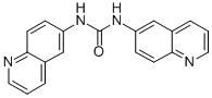 structure of CAS# 532-05-8, 1,3-Di-6-Quinolylurea;1,3-Bis(6-Quinolyl)Urea;Diarylurea 4;1,3-Di-6-Quinolylurea