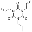 structure of CAS# 5320-25-2, Isocyanuric Acid Diallyl n-Propyl Ester;1,3-Bis(2-Propenyl)-5-Propyl-1,3,5-Triazine-2,4,6(1H,3H,5H)-Trione;1,3-Diallyl-5-Propyl-1,3,5-Triazine-2,4,6(1H,3H,5H)-Trione;Diallyl Propyl Isocyanurate (Stabilized With BHT)