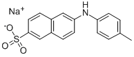 structure of CAS# 53313-85-2, 2-(p-Toluidino)Naphthalene-6-Sulfonic Acid Sodium Salt;2-(P-TOLUIDINYL)NAPHTHALENE-6-SULFONIC ACID, SODIUM SALT;6-(P-Toluidino)-2-Naphthalenesulfonic Acid Sodium Salt;6-(P-TOLUIDINO)NAPHTHALENE-2-SULFONIC ACID SODIUM SALT