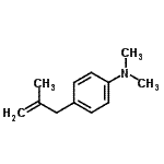 结构式 CAS# 53483-18-4, N,N-二甲基-4-(2-甲基-2-丙烯-1-基)苯胺