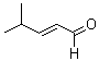 结构式 CAS# 5362-56-1, 4-甲基-2-戊烯醛