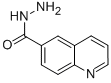 structure of CAS# 5382-47-8, Quinoline-6-Carbohydrazide;Quinoline-6-Carbohydrazide(SALTDATA: FREE);6-Quinolinecarbohydrazide , Tech;QUINOLINE-6-CARBOHYDRAZIDE