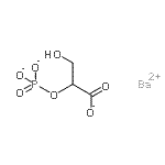 结构式 CAS# 53823-72-6, 3-羟基-2-(膦酰基氧基)-丙酸酯钡盐(1:1)