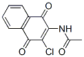 结构式 CAS# 5397-78-4, N-(3-氯-1,4-二氢-1,4-二氧代-2-萘基)乙酰胺