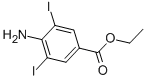 结构式 CAS# 5400-81-7, 4-氨基-3,5-二碘苯甲酸乙酯
