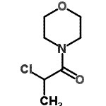 结构式 CAS# 54022-76-3, 2-氯-1-(4-吗啉基)-1-丙酮