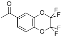 结构式 CAS# 540738-37-2, 6-乙酰基-2,2,3,3-四氟苯并-1,4-二恶烷