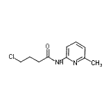 结构式 CAS# 540796-37-0, 4-氯-N-(6-甲基-2-吡啶基)丁酰胺