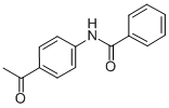structure of CAS# 5411-13-2, N-(4-Acetylphenyl)Benzamide;N-(4-Ethanoylphenyl)Benzamide;N-(4-Acetyl-Phenyl)-Benzamide;Nsc10921