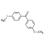结构式 CAS# 54118-72-8, (4-甲氧基苯基)[4-(甲硫基)苯基]甲酮