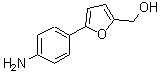 structure of CAS# 54146-51-9, [5-(4-Aminophenyl)-2-Furyl]Methanol;(5-(4-aminophenyl)-2-furyl)methanol;(5-(4-aminophenyl)furan-2-yl)methanol;[5-(4-aminophenyl)-2-furyl]methan-1-ol