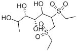 structure of CAS# 54253-49-5, 1,6-Dideoxy-1,1-Bis(Ethylsulfonyl)-L-Mannitol;Nsc263754