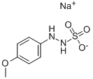 structure of CAS# 5446-07-1, 2-(4-Methoxyphenyl)Hydrazinesulfonic Acid Sodium Salt Monohydrate;Sodium 2-(4-Methoxyphenyl)Hydrazinosulphonate