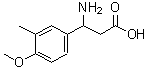 structure of CAS# 54503-17-2, 3-Amino-3-(4-Methoxy-3-Methylphenyl)Propanoic Acid;3-(4-methoxy-3-methylphenyl)-β-alanine;3-Amino-3-(4-methoxy-3-methylphenyl)propanoic acid;3-AMINO-3-(4-METHOXY-3-METHYLPHENYL)PROPANOICACID