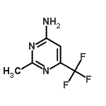 structure of CAS# 54518-10-4, 2-Methyl-6-(Trifluoromethyl)-4-Pyrimidinamine;2-Methyl-6-(trifluormethyl)-4-pyrimidinamin;2-Methyl-6-(trifluoromethyl)-4-pyrimidinamine;2-Méthyl-6-(trifluorométhyl)-4-pyrimidinamine