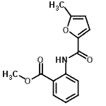 CAS#: 545348-77-4， Methyl 2-[(5-Methyl-2-Furoyl)Amino]Benzoate