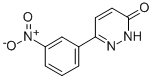 结构式 CAS# 54558-01-9, 6-(3-硝基苯基)-3(2H)-哒嗪酮