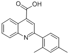 结构式 CAS# 5466-33-1, 2-(2,4-二甲基苯基)喹啉-4-羧酸