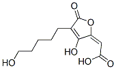 CAS 登录号：54854-93-2， [(2E)-3-羟基-4-(5-羟基戊基)-5-氧代-2,5-二氢呋喃-2-亚基]乙酸