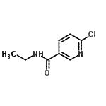 structure of CAS# 54864-84-5, 6-Chloro-N-Ethylnicotinamide;(6-chloro(3-pyridyl))-N-ethylcarboxamide;6-chloro-N-ethylnicotinamide;6-Chloro-N-ethyl-nicotinamide