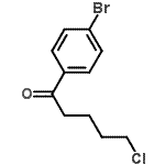 structure of CAS# 54874-12-3, 1-(4-Bromophenyl)-5-Chloro-1-Pentanone;1-(4-Bromophenyl)-5-chloro-1-oxopentane;MFCD02260551
