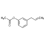 structure of CAS# 549532-78-7, 3-Allylphenyl Acetate;3-(3-Acetoxyphenyl)-1-propene;MFCD07698663