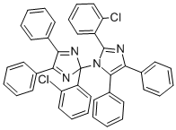 structure of CAS# 5496-32-2, 2-(2-Chlorophenyl)-4,5-Diphenylimidazole-1,2'-Dimer