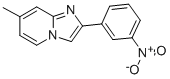 structure of CAS# 54970-96-6, 7-Methyl-2-(3-Nitrophenyl)Imidazo[1,2-a]Pyridine;Zinc00169280;Oprea1_151571;4T-0606