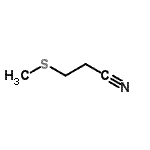 structure of CAS# 54974-63-9, 3-(Methylsulfanyl)Propanenitrile;3-(Methylsulfanyl)propanenitrile #;3-(methylthio)propanenitrile;3-Methylsulfanyl-propionitrile