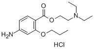 结构式 CAS# 550-83-4, 丙氧卡因盐酸盐