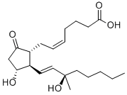 structure of CAS# 55028-70-1, 15(R)-15-Methyl Prostaglandin E2;(Z)-7-[(1R,3R)-3-Hydroxy-2-[(E,3R)-3-Hydroxy-3-Methyl-Oct-1-Enyl]-5-Oxo-Cyclopentyl]Hept-5-Enoic Acid;(Z)-7-[(1R,3R)-3-Hydroxy-2-[(E,3R)-3-Hydroxy-3-Methyl-Oct-1-Enyl]-5-Keto-Cyclopentyl]Hept-5-Enoic Acid;Araprostil