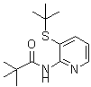 结构式 CAS# 551950-44-8, N-(3-叔丁基巯基-吡啶-2-基)-2,2-二甲基-丙酰胺