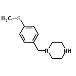 结构式 CAS# 55212-35-6, 1-[4-(甲硫基)苄基]哌嗪