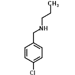 结构式 CAS# 55245-43-7, N-(4-氯苄基)-1-丙胺