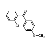 结构式 CAS# 55270-72-9, (2-氯苯基)[4-(甲硫基)苯基]甲酮