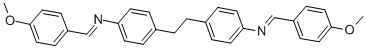 structure of CAS# 55290-05-6, 4,4'-Ethylenebis(N-(4-methoxybenzylidene)aniline);1-(4-Methoxyphenyl)-N-[4-[2-[4-[(4-Methoxyphenyl)Methyleneamino]Phenyl]Ethyl]Phenyl]Methanimine;(4-Methoxybenzylidene)-[4-[2-[4-[(4-Methoxybenzylidene)Amino]Phenyl]Ethyl]Phenyl]Amine;4,4'-Ethylenebis(N-(4-Methoxybenzylidene)Aniline)