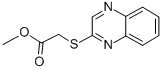 结构式 CAS# 55338-14-2, 2-(2-喹喔啉基巯基)乙酸甲酯