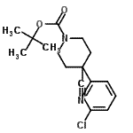 structure of CAS# 553631-33-7, 2-Methyl-2-Propanyl 4-(3-Chlorophenyl)-4-Cyano-1-Piperidinecarboxylate;1-N-Boc-4-(3-chlorophenyl)-4-cyanopiperidine;1-Piperid<wbr>inecarbox<wbr>ylic acid<wbr>, 4-(3-ch<wbr>loropheny<wbr>l)-4-cyan<wbr>o-, 1,1-d<wbr>imethylet<wbr>hyl ester;2-Methyl-<wbr>2-propany<wbr>l 4-(3-ch<wbr>loropheny<wbr>l)-4-cyan<wbr>o-1-piper<wbr>idinecarb<wbr>oxylate