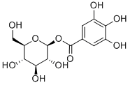 CAS#: 554-37-0， [(2S,3R,4S,5R,6R)-3,4,5-Trihydroxy-6-(Hydroxymethyl)Oxan-2-Yl] 3,4,5-Trihydroxybenzoate