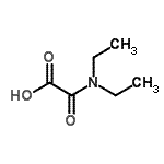 structure of CAS# 55441-26-4, (Diethylamino)(Oxo)Acetic Acid;(diethylamino)(oxo)acetic acid;acetic acid, (diethylamino)oxo-;MFCD08726321