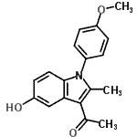 CAS#: 5546-17-8， 1-[5-Hydroxy-1-(4-Methoxyphenyl)-2-Methyl-1H-Indol-3-Yl]Ethanone