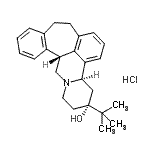 structure of CAS# 55528-08-0, (3R,4aR,13bR)-3-(2-Methyl-2-Propanyl)-2,3,4,4A,8,9,13B,14-Octahydro-1H-Benzo[6,7]Cyclohepta[1,2,3-De]Pyrido[2,1-a]Isoquinolin-3-Ol Hydrochloride (1:1);(-)-Butaclamol hydrochloride;(−)-Butaclamol hydrochloride;(-)-Butaclamolhydrochloride