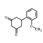 structure of CAS# 55579-77-6, 5-(2-Methoxyphenyl)-1,3-Cyclohexanedione;5-(2-methoxyphenyl)cyclohexane-1,3-dione;5-(2-Methoxy-phenyl)-cyclohexane-1,3-dione;MFCD20502485