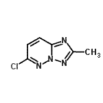 结构式 CAS# 55643-82-8, 6-氯-2-甲基[1,2,4]三唑并[1,5-b]哒嗪