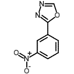 结构式 CAS# 5565-72-0, 2-(3-硝基苯基)-1,3,4-恶二唑