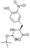 structure of CAS# 5575-03-1, Boc-3-Nitro-L-Tyrosine;N-ALPHA-T-BUTOXYCARBONYL-L-(3-NITRO)TYROSINE;BOC-3-NITRO-L-TYROSINE;BOC-3-NITRO-TYR-OH