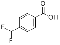 structure of CAS# 55805-21-5, 4-(Difluoromethyl)Benzoic Acid;4-(Difluoromethyl)Benzoic Acid 97%;4-(Difluoromethyl)Benzoicacid97%;4-(DIFLUOROMETHYL)BENZOIC ACID