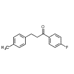 结构式 CAS# 56201-96-8, 1-(4-氟苯基)-3-(4-甲基苯基)-1-丙酮