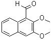 structure of CAS# 56252-09-6, 2,3-Dimethoxy-1-Naphthaldehyde;2 3-DIMETHOXY-1-NAPHTHALDEHYDE  97