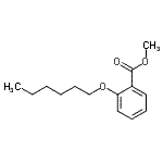 structure of CAS# 56306-81-1, Methyl 2-(Hexyloxy)Benzoate;benzoic acid, 2-(hexyloxy), methyl ester;benzoic acid, 2-(hexyloxy)-, methyl ester;methyl 2-(hexyloxy)benzoate